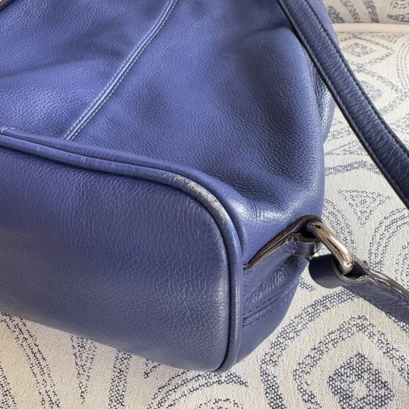 Coach Leather Mini Backpack in Periwinkle Blue & Turquoise - Picture 11 of 13